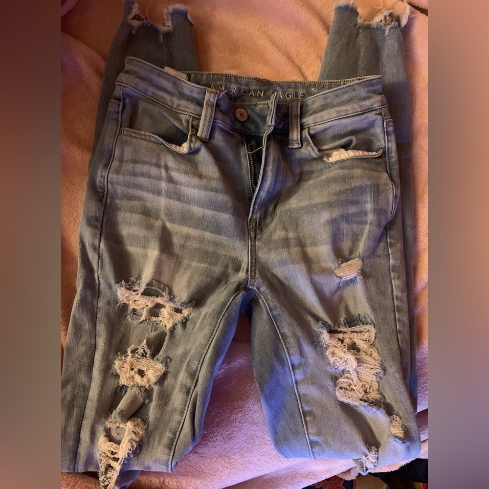 American Eagle Ripped Skinny Jeans